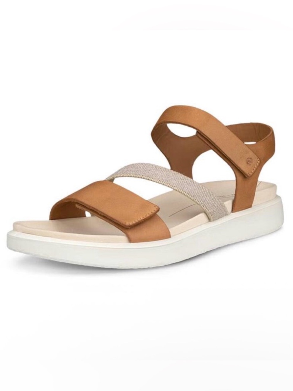 ECCO Flowt Leather Sandal – Lion (Size 41 / US 10–10.5)